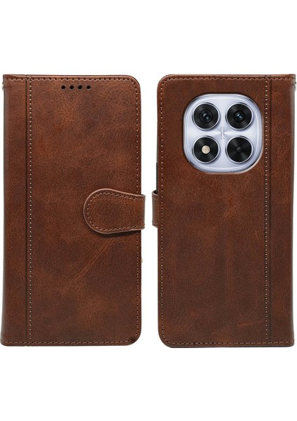Redmi Note 14 Pro Dana Dokusu Deri Stand Kitap Stili Telefon Kılıfı (Yurt Dışından)