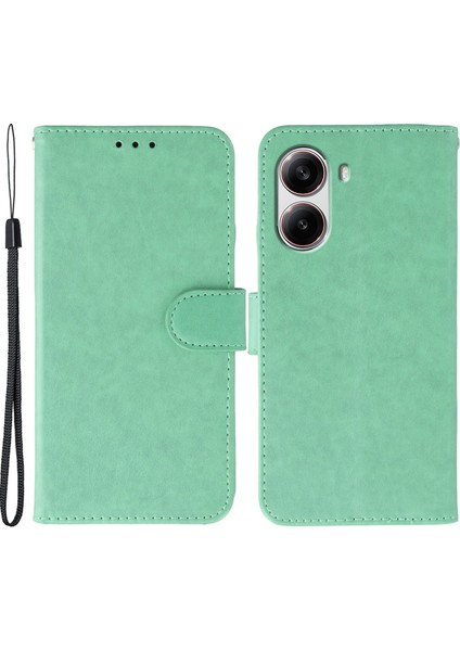 Poco X7 Pro 5g Pu Deri Flip Cüzdan Telefon Kılıfı Kayışlı (Yurt Dışından)