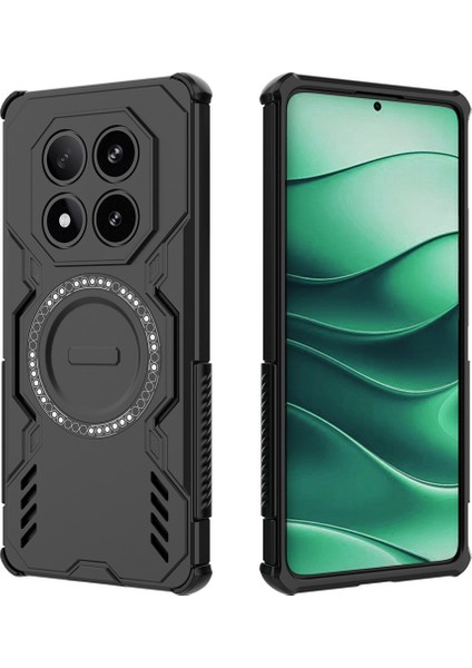 Redmi Note 14 Pro 5g Manyetik Kılıf Pc + Tpu Telefon Kılıfı (Yurt Dışından)
