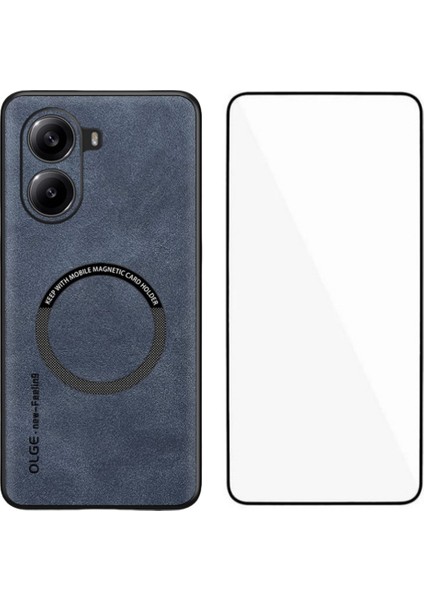 Poco X7 Pro 5g Manyetik Kılıf Pu Deri + Tpu Telefon Kılıfı Temperli Cam Filmi ile (Yurt Dışından)
