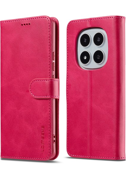 Redmi Note 14 Pro Dana Dokusu Pu Deri Stand Cüzdan Telefon Kılıfı (Yurt Dışından)
