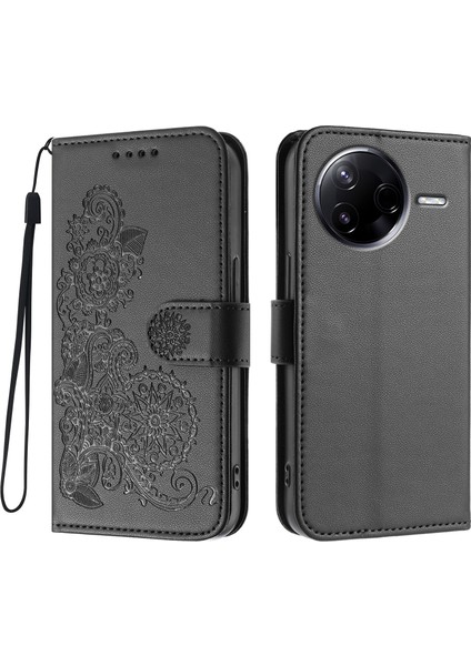 Poco F7 Pro 5g Telefon Kılıfı Deri Cüzdan Kılıfı Kayışlı (Yurt Dışından)