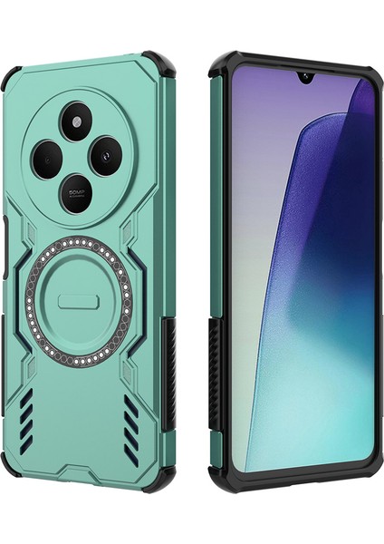 Redmi 14C Manyetik Kılıf Pc + Tpu Telefon Kılıfı (Yurt Dışından)