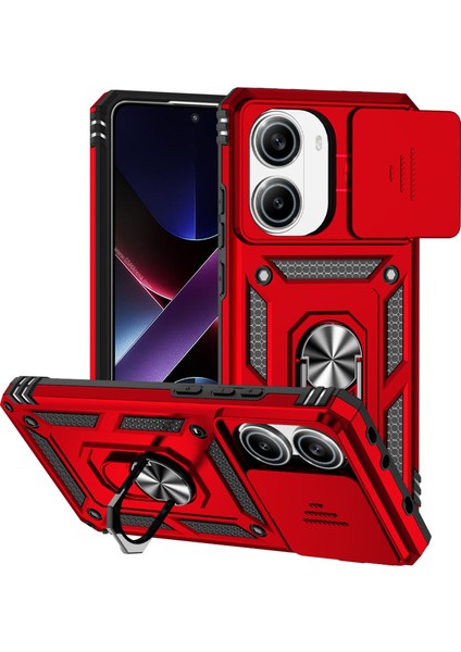 Poco X7 Pro 5g Pc + Lens Korumalı Tpu Telefon Kılıfı ve Ayaklık (Yurt Dışından)