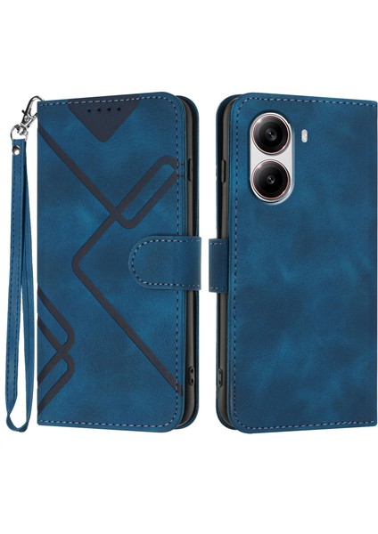 Poco X7 Pro 5g Cüzdan Pu Deri Telefon Kılıfı Kayışlı (Yurt Dışından)