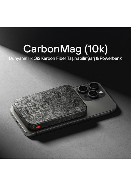 Carbonmag 10,000MAH Magsafe Destekli Powerbank - Siyah fiyatları
