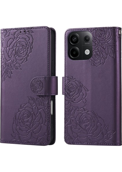 Redmi Note 13 Pro 5g / Poco X6 5g Pu Deri Cüzdan Telefon Kılıfı 3 Kart Yuvası ile (Yurt Dışından)
