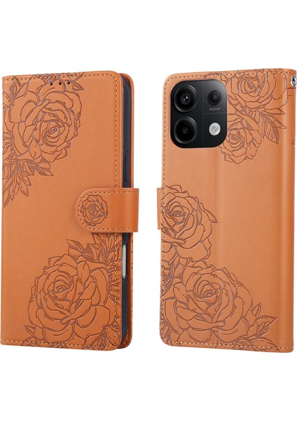 Redmi Note 13 Pro 5g / Poco X6 5g Pu Deri Cüzdan Telefon Kılıfı 3 Kart Yuvası ile (Yurt Dışından)