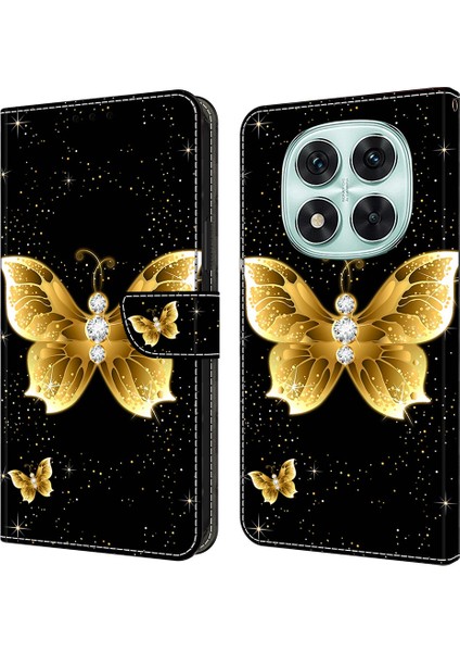 Redmi Note 14 Pro 5g Deri Cüzdan Standı Kapaklı Telefon Kılıfı (Yurt Dışından)