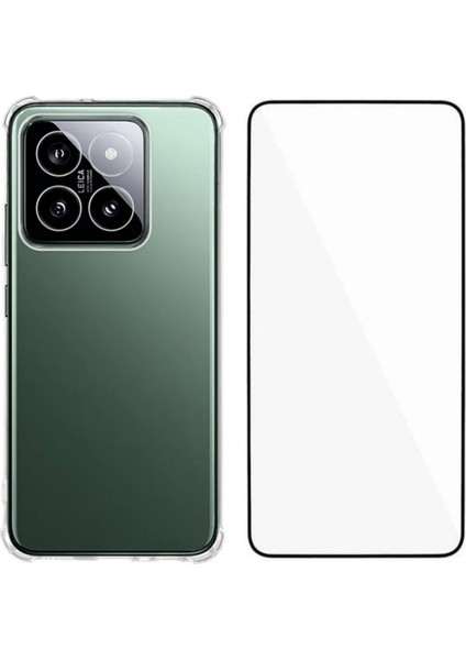 Xiaomi 15 Tpu Kılıf 1.5mm Telefon Kılıfı Temperli Cam Filmi ile (Yurt Dışından)