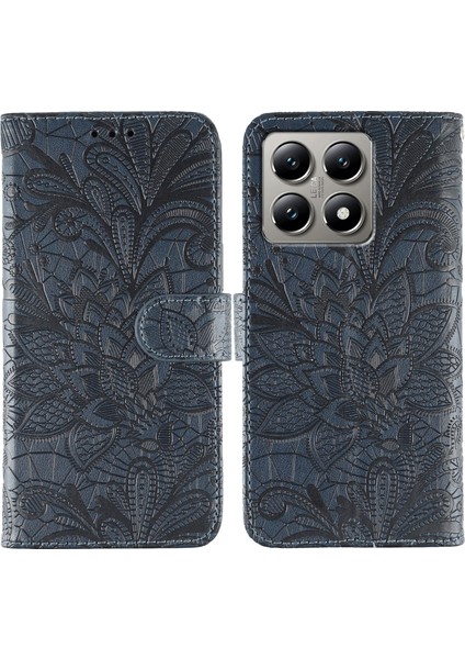 Xiaomi 14T Pu Deri Flip Cüzdan Telefon Kılıfı (Yurt Dışından)