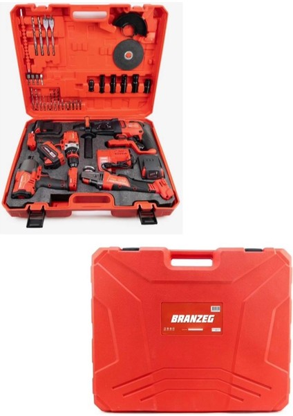 36V 4lü Dörtlü Şarjlı Kırmızı Matkap Seti ( Spiral 13MM Matkap 600 Tork Somun Sıkma Kırıcı Delici) 3x Batarya fiyatları