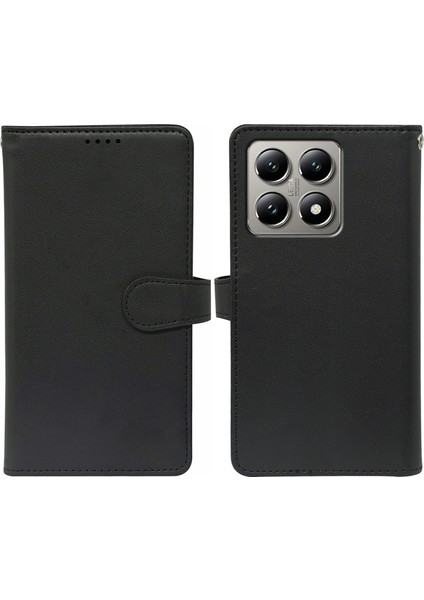 Xiaomi 14T Pro Pu Deri Stand Telefon Kılıfı (Yurt Dışından)