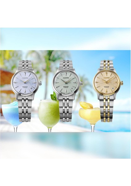 Presage Frozen Daiquiri - Diamond Cocktail Time SRPL64J1 Otomatik Kadın Kol Saati indirimleri