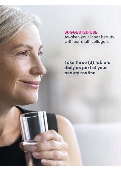 Advanced Multi Collagen Peptides | 120 Tablets | 10 Types Of Collagen | Skin, Hair And Nails | Beauty Supplement | For Men And Women fırsatları