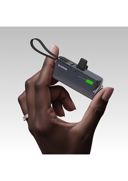 Flow Mini - Kompakt ve Hızlı Taşınabilir Powerbank - Siyah