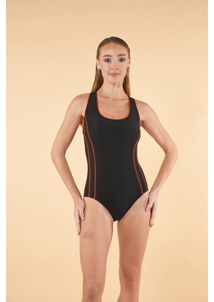 2550-550 Kadın Turuncu Biyeli Yüzücü Mayo