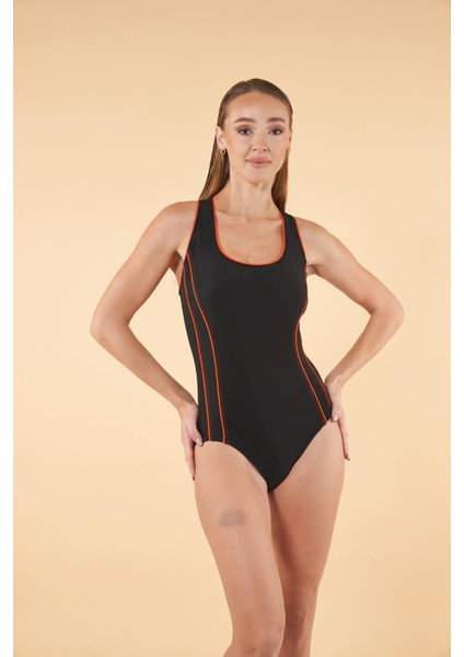 2550-550 Kadın Turuncu Biyeli Yüzücü Mayo fiyatları