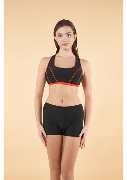 2513-550 Kadın Yüzücü Bikini Şortlu Takım