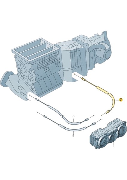 Vw Amarok 2013-2016 Kalorifer Ayar Kumanda Teli Kırmızı 7H1819837C modelleri