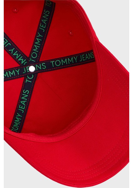 Tommy Jeans Logo Işlemeli % 100 Pamuk Şapka Erkek Şapka AM0AM12933 Xme