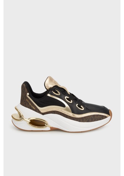 Deri Karışımlı Logo Detaylı Sneaker Ayakkabı 43T5TRFS2B200 Bayan Ayakkabı 43T5TRFS2B 200