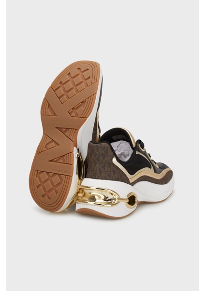 Deri Karışımlı Logo Detaylı Sneaker Ayakkabı 43T5TRFS2B200 Bayan Ayakkabı 43T5TRFS2B 200 fırsatları