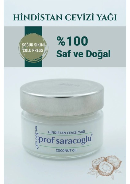 Soğuk Sıkım Hindistan Cevizi Yağı 100 ml