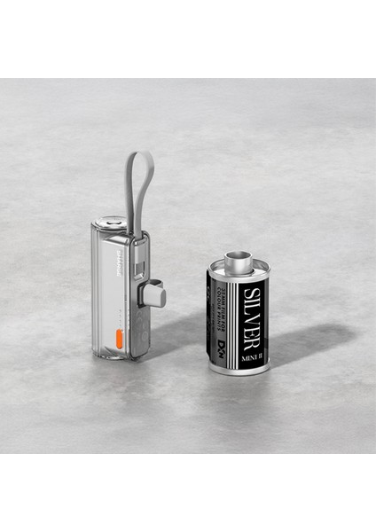 Flow Mini - Kompakt ve Hızlı Taşınabilir Powerbank - Gümüş