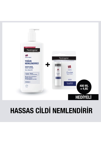 Yoğun Bakım Parfümsüz 400 ml + Dudak Kremi Hediye