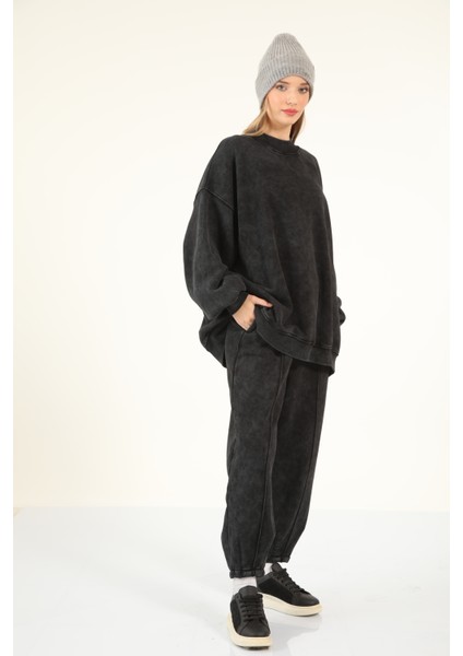 5377-5379 - Şık Rahat 3 Iplik Soft Yıkama Salaş Kadın Takım