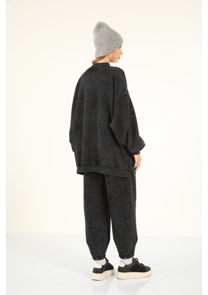 5377-5379 - Şık Rahat 3 Iplik Soft Yıkama Salaş Kadın Takım