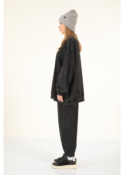 5377-5379 - Şık Rahat 3 Iplik Soft Yıkama Salaş Kadın Takım