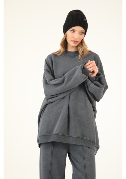 5377-5379 - Şık Rahat 3 Iplik Soft Yıkama Salaş Kadın Takım