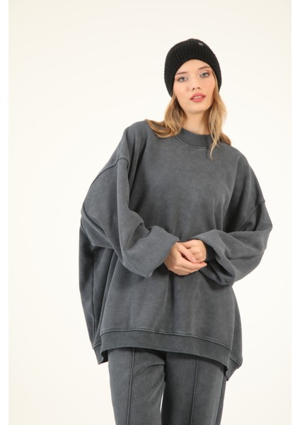 5377-5379 - Şık Rahat 3 Iplik Soft Yıkama Salaş Kadın Takım