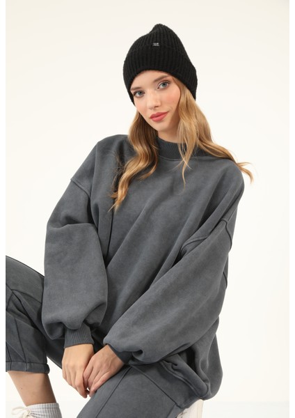 5377-5379 - Şık Rahat 3 Iplik Soft Yıkama Salaş Kadın Takım