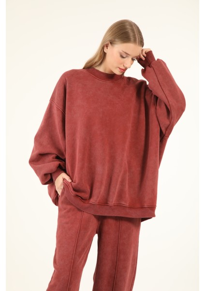 5377-5379 - Şık Rahat 3 Iplik Soft Yıkama Salaş Kadın Takım