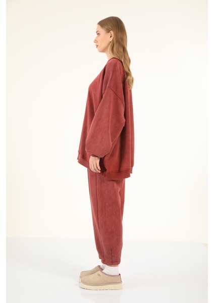 5377-5379 - Şık Rahat 3 Iplik Soft Yıkama Salaş Kadın Takım