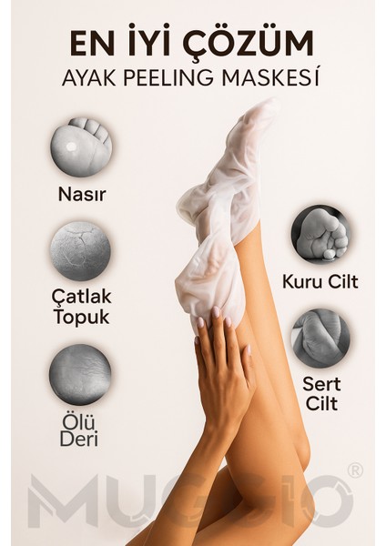 Çorap Tipi Ayak Peeling Maskesi Foot Peeling Pack