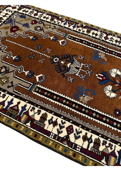 El Dokuma Kök Boya Seccade Yahyalı 84X140 Yün Kahve Namazlık modelleri