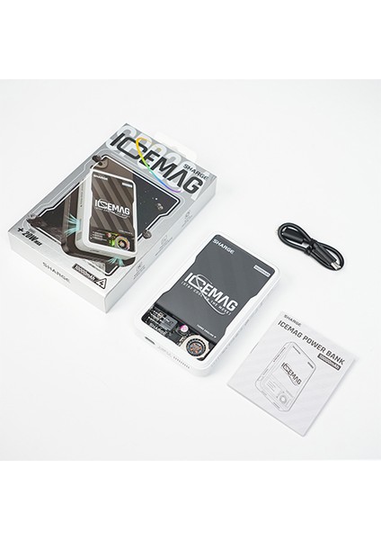 Icemag - Aktif Soğutmalı Manyetik Kablosuz Powerbank - Siyah