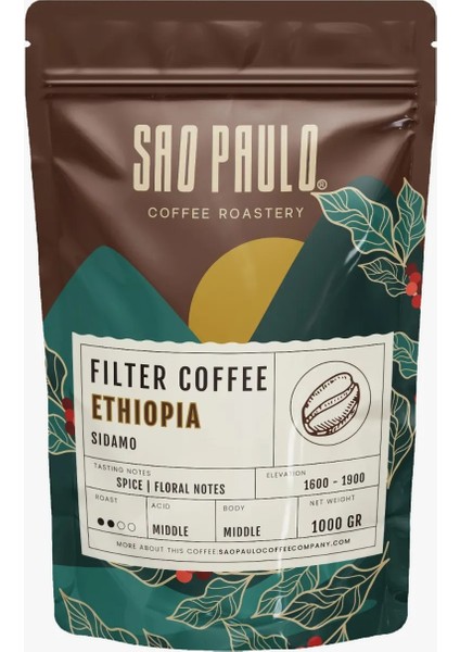 Coffee Ethıopıa Fılter Coffee 1000 Gram