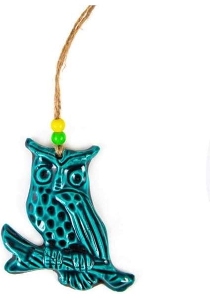 Parlak Turkuaz Seramik Duvar Kapı Süsü Aksesuarı fiyatları