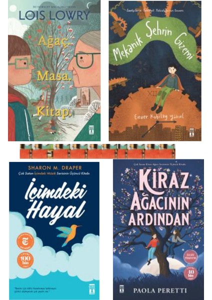 Ağaç Masa Kitap,kiraz Ağacının Ardından,mekanik Şehrin Gizemi,içimdeki Hayal (4kitap)6.7.8.sınıflar