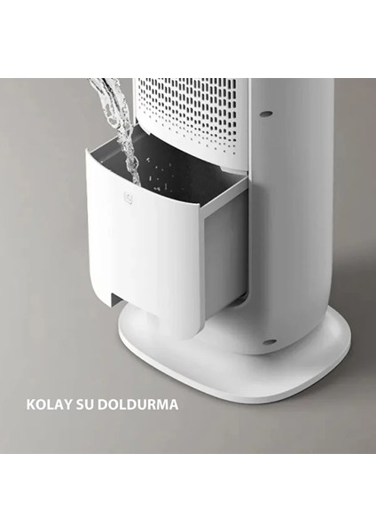 HF01 Uzaktan Kumandalı Sıcak & Soğuk Su ve Buz Hazneli Dikey Vantilatör