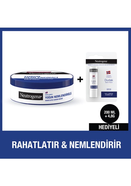 Yoğun Bakım Kremi 200 ml Krem + Dudak Kremi Hediye