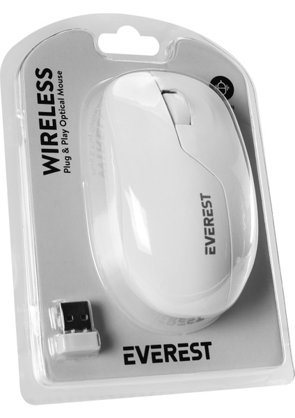 SMW-973 USB Beyaz 2.4ghz Kablosuz Mouse fırsatları