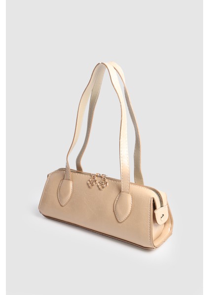 Kadın Jaxe Rugan Baget Çanta Vizon