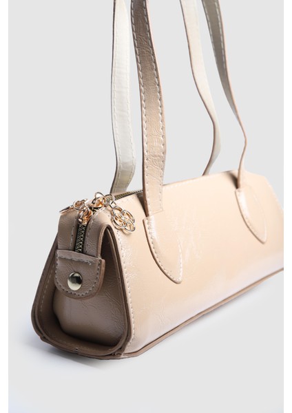 Kadın Jaxe Rugan Baget Çanta Vizon fırsatları