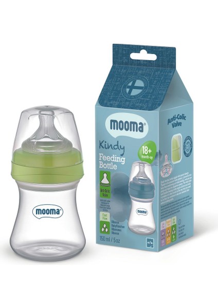 Kindy Antikolik PP Biberon 150 ml 18+ Ay (Hızlı Akış)